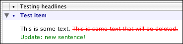 HTML differences screen shot