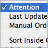 Sort by Attention screenshot